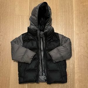 One kid road coat. Car seat coat.